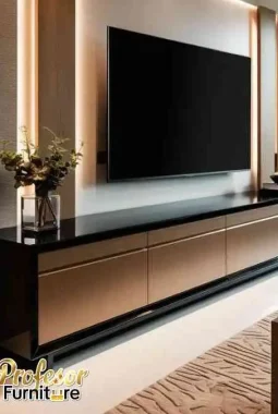 Jasa custom meja tv minimalis bekasi desain luxury anti pasaran