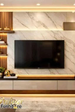 Jasa custom meja tv minimalis Depok harga langsung workshop