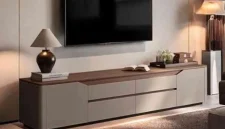 Jasa meja tv minimalis custom Tangerang model kekinian ruang sempit