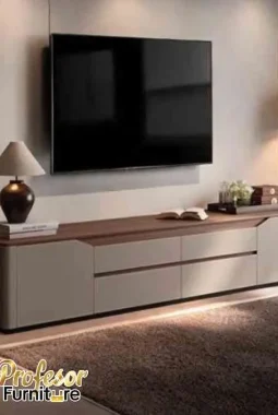 Jasa meja tv minimalis custom Tangerang model kekinian ruang sempit