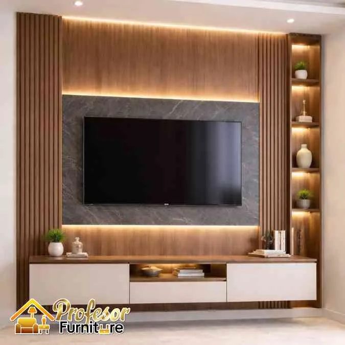 Jasa buat custom meja tv minimalis Cikupa Tangerang free desain 3d eksklusif