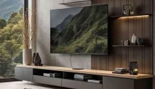 meja tv custom minimalis Bogor untuk rumah modern mewah