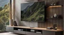 meja tv custom minimalis Bogor untuk rumah modern mewah