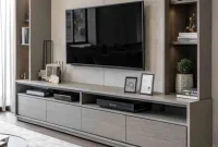 custom meja tv minimalis Cipayung Jakarta bahan anti rayap awet