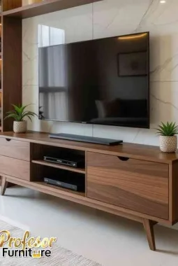 custom meja tv minimalis Balaraja Tangerang model japandi viral