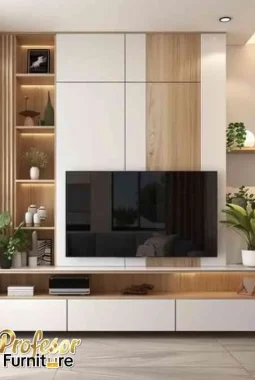 custom meja tv minimalis Cengkareng Jakarta desain clean look premium