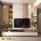 custom meja tv minimalis Cengkareng Jakarta desain clean look premium