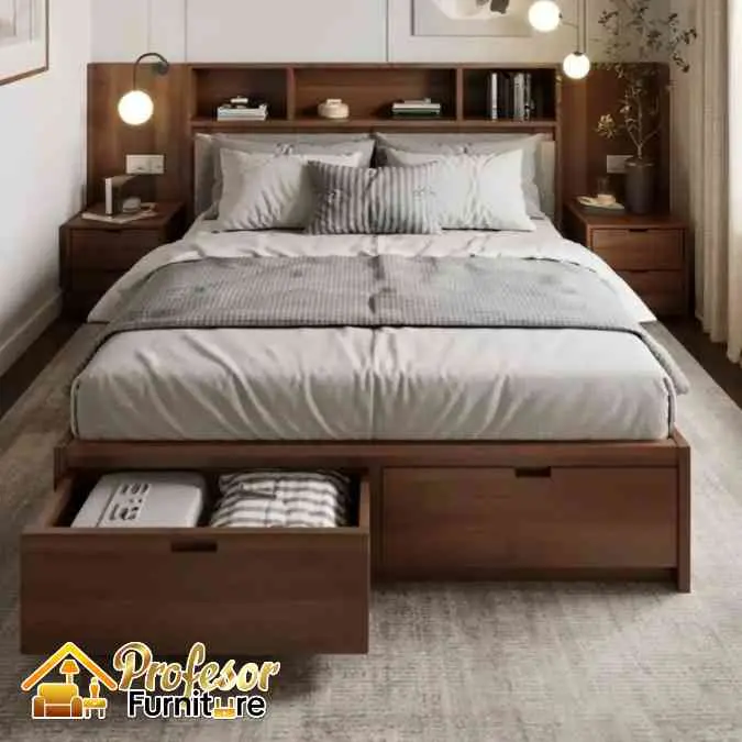 Jasa custom ranjang tidur minimalis Jakarta anti rayap elegan