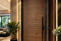 Jasa Pintu HPL Minimalis Depok Motif Kayu Mewah