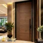 Jasa Pintu HPL Minimalis Depok Motif Kayu Mewah