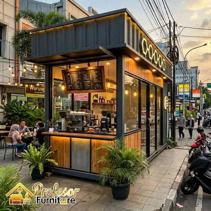 Vendor Desain Booth Container Kekinian F&B Lengkap