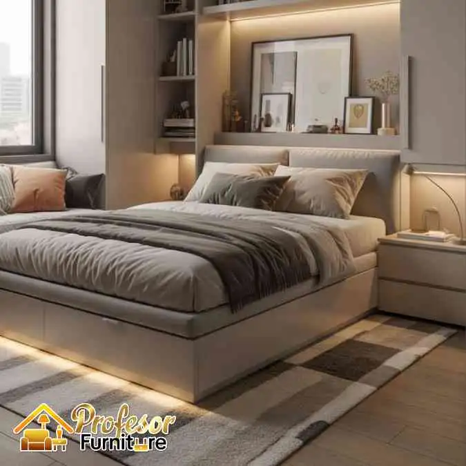ranjang tidur custom Cikarang Bekasi minimalis bahan premium awet