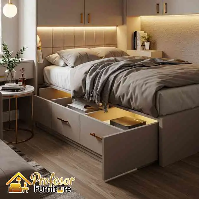 ranjang tidur custom Cikarang Bekasi minimalis bahan premium awet