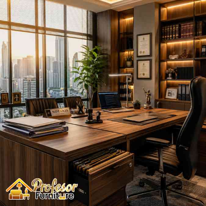 Vendor Meja Kantor Notaris Bekasi Custom Multifungsi