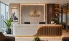 Jasa Meja Resepsionis Kantor Depok Free Survey Model Mewah