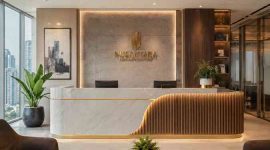 Jasa Meja Resepsionis Kantor Depok Free Survey Model Mewah