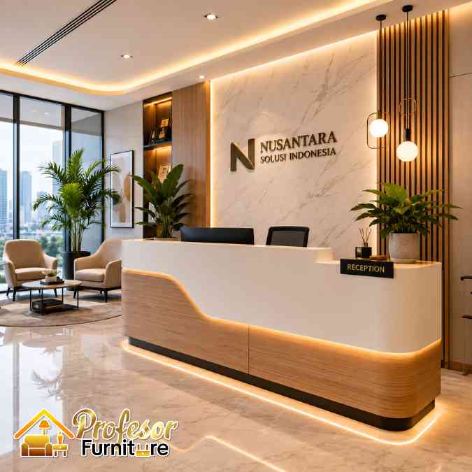 Vendor Meja Resepsionis Kantor Tangerang Desain Profesional