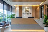 Jasa Meja Resepsionis Kantor Bogor built-in kabel rapi