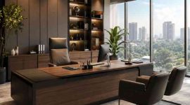 Jasa Meja Direksi Bekasi Custom HPL Premium