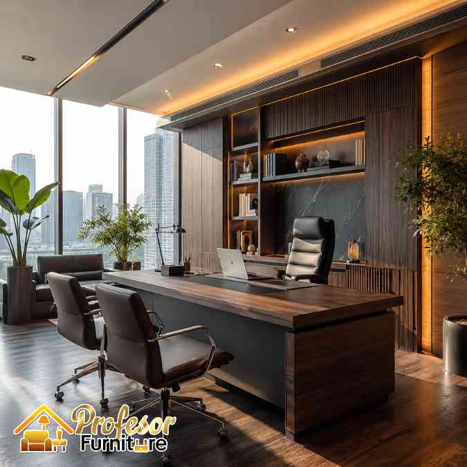 Jasa Meja Direksi Bekasi Custom HPL Premium