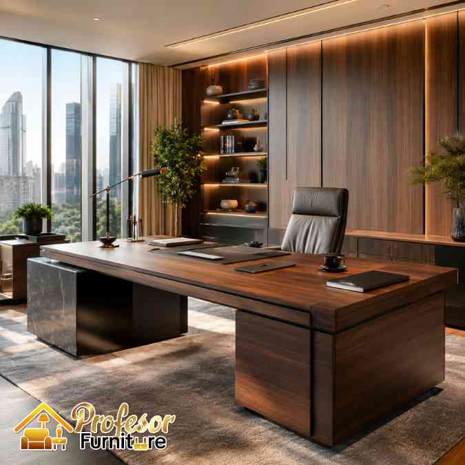 Jasa Meja Direksi Depok Nuansa CEO Modern Premium