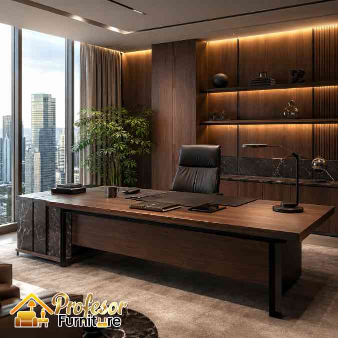 Jasa Meja Direksi Depok Nuansa CEO Modern Premium