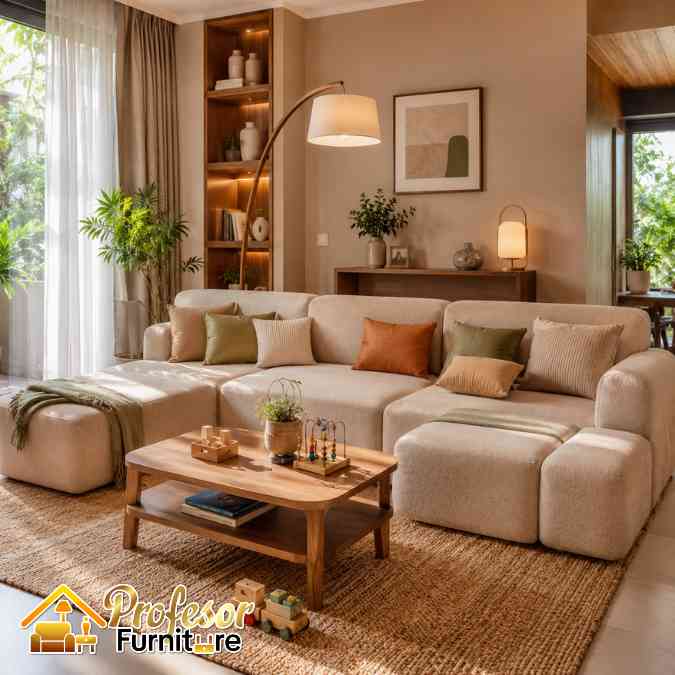 Pesan Jasa Sofa Modular Jakarta Tahan Gores & Ramah Anak