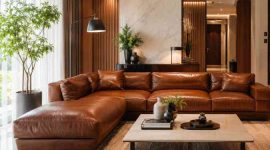 Jasa Sofa Modular Depok Kulit Asli Mewah & Anti Kelupas