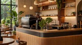Jasa Meja Barista Cafe Bogor Custom HPL Awet!